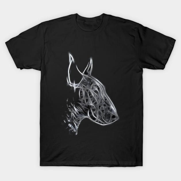 Bull Terrier Portrait Art Loft T-Shirt by SKornackiArt